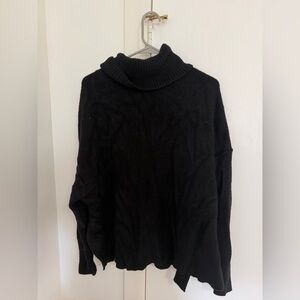Aerie Classic Black Turtleneck Sweater